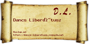 Dancs Liberátusz névjegykártya